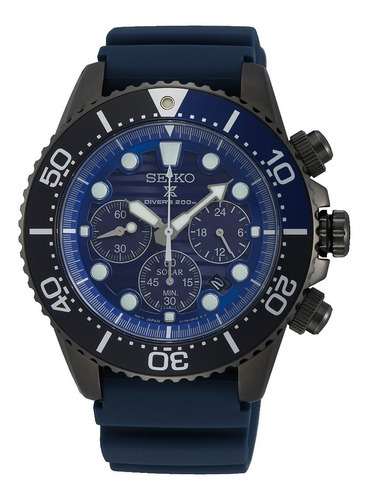 Reloj Seiko Prospex SSC701p1 para buceadores, color azul, Save The Ocean