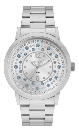 Relógio Euro Feminino Glitz Prata - Eu2035yuy/4k