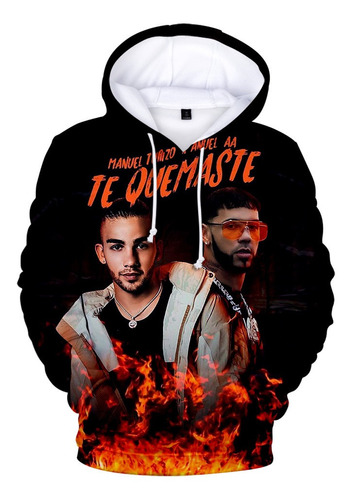 Sudaderas Con Capucha 3d Anuel Aa Real Hasta La Muerte