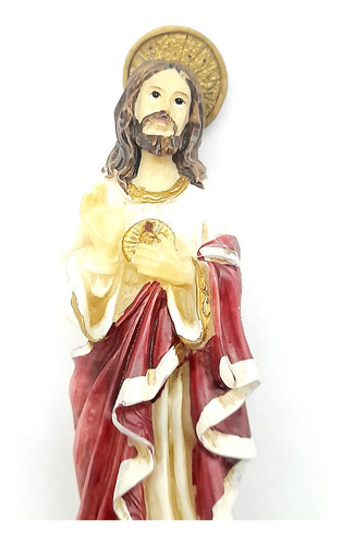 Imagen Sagrado Corazón De Jesús 12cm - Santería San Juan Rojo