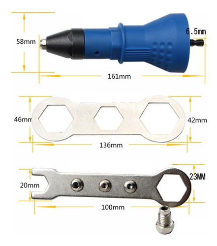 - Remachadora Adaptador Para Taladro Inalambrico Electrico