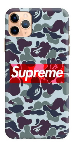 Carcasa Para Celular Supreme Bape Camo Azul - Phonetify