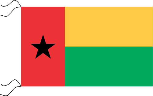 Bandera De Guinea-bisáu Estampada De 150 X 90 Cm