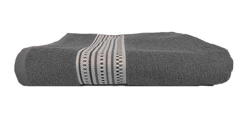 Toalla De Algodón Medio Baño Premium Ferrara Gris