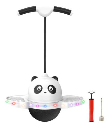 Pogo Pular Bola Placa De Salto Com Luz Colorida Branco