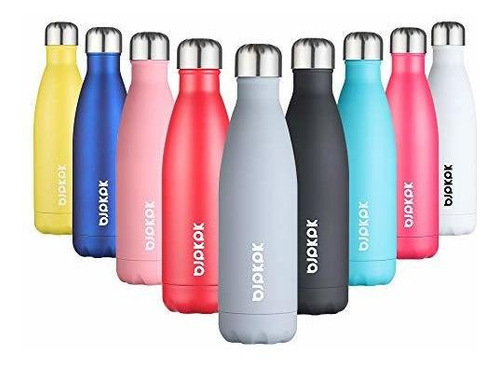 Bjpkpk Stainless Steel Water Bottle -17oz -double Wall Vacuu