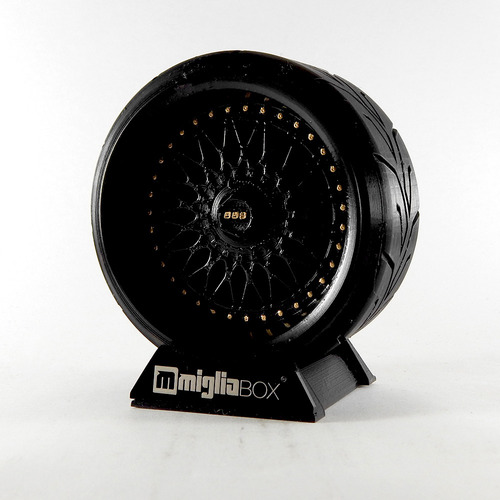 Miniatura Roda Bbs Rc090 All Black Colecão Miglia Box