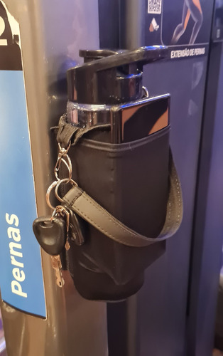 Bolsa Garrafa De Água Academia Com Imã Porta Celular E Chave