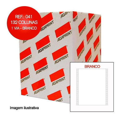 Agaprint Form 132 columnas, 1 vía, blanco, 0,41 cm x 3000 jgs