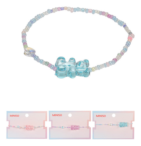 Pulsera Osito Cuentas Colores