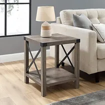 Comprar Walker Edison Sedalia - Mesa Auxiliar Moderna Farmhouse De M