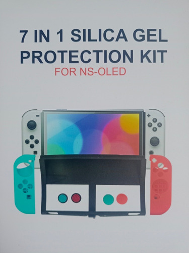 Kit Protector En Silicona Para Nintendo Switch Oled 7 N 1