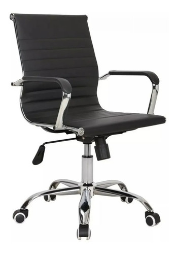 Imagen 1 de 4 de Silla Gamer Reforzada Oficina Ajustable Cuero Apoyabrazos