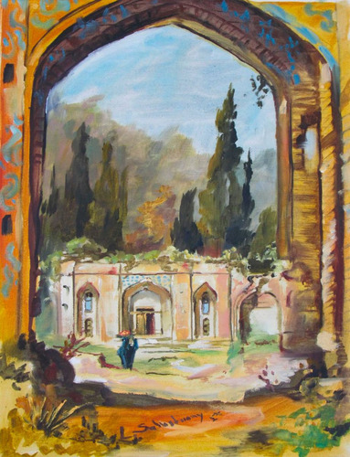 Quadro- Ruinas Árabe- Ost-  30x40cm L.salustriany