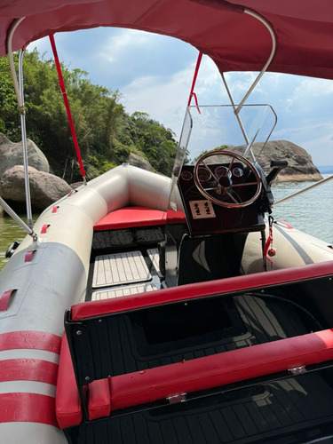 Bote Inflável 4,5m Com Motor De Popa Mercury 60hp Zero