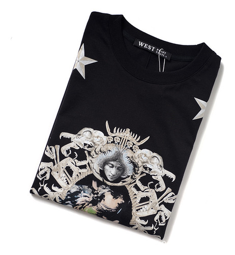 Camiseta West Point De Algodón Con Estampado De Coronas De C