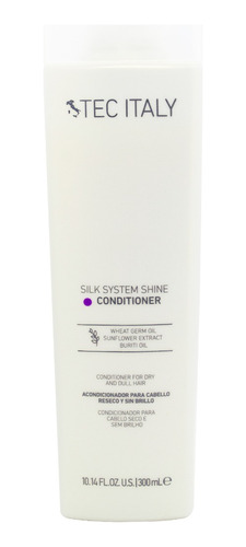 Tec Italy Silk System Shine Acondicionador Pelo Seco X 300ml