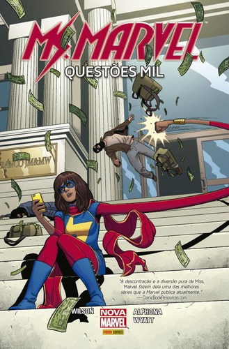 Miss Marvel: Questões Mil, de Wilson, G. Willow. Editora Panini Brasil LTDA, capa dura em português, 2005