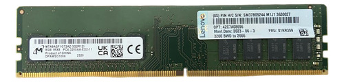 Memória Servidor 8GB Lenovo DDR4-2666 UDIMM 4ZC7A08696 01KR359