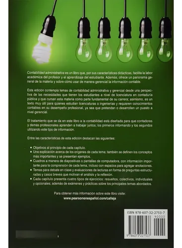 Contabilidad Administrativa: Contabilidad Gerencial
