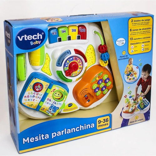 Mesita Parlanchina 2 En 1 Con Panel Interactivo Vtech Baby