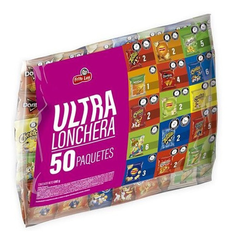 Snack Surtidos Frito Lay 50 Und Ultra Lonchera