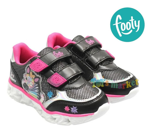 Zapatillas Footy Con Luces Led Y Abrojo Zapatilla Con Luz