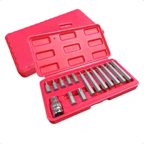 Comprar Jogo Kit De Bits Torx 15 Peças T20 A T55 Aço Crv Com Maleta