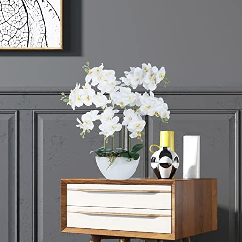 Ziwon Flores Y Plantas Artificiales De Orquídeas En Maceta D