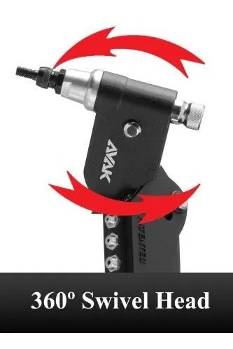 Herramienta Avak Maxduty Para Remaches Tuercas M10 - 360°