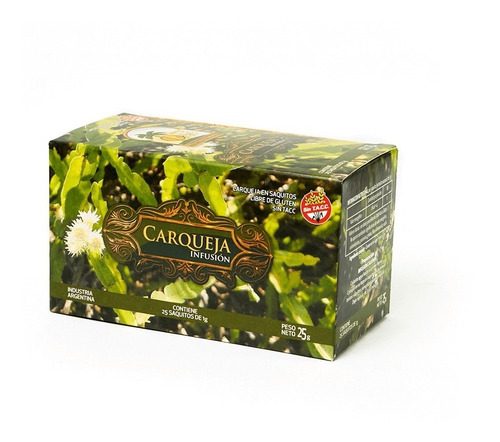 Imagen 2 de 3 de Té De Carqueja Hierbas Del Oasis Pack X 3 Cajas