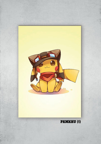 Cuadros Poster Pokemon Pikachu 15x20 (khu 1)