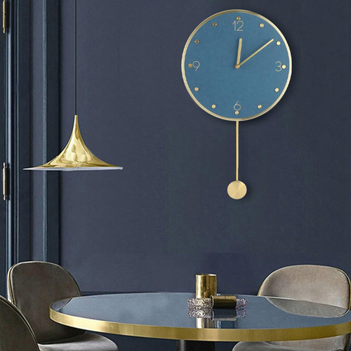 Reloj De Pared Decorativo Moderno Y Simple Con Péndulo