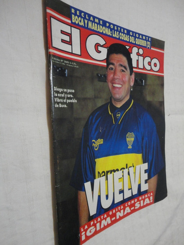 Revista El Gráfico - Gimnasia - Maradona - Junio 1995