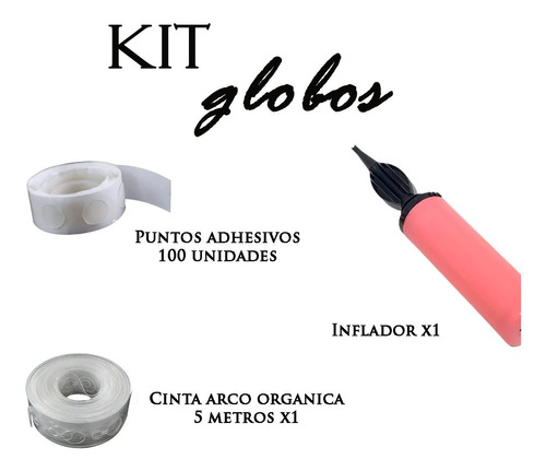 Kit Set Combo Deco Armado De Arco Para Globos Pack