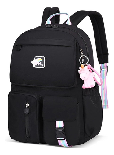 Mochila escolar ATOP B074 color negro 35L