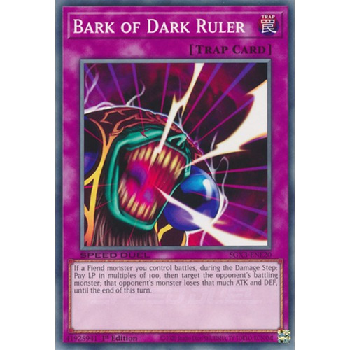Bark Of Dark Ruler (sgx3-ene20) Yu-gi-oh!