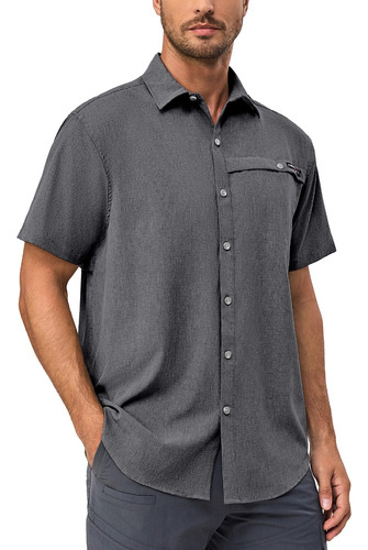 Camisa Lda De Manga Corta Para Hombre, Transpirable, Para Pe