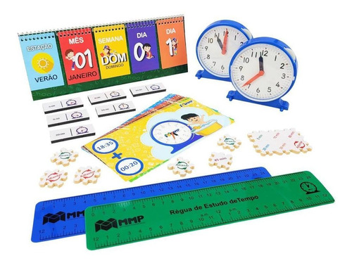 Kit Medidas De Tempo Material Pedagógico Didático Escolar