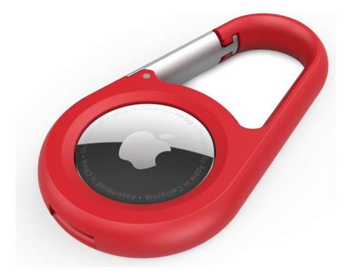 Soporte Protector Con Llavero Para Airtag - Rojo