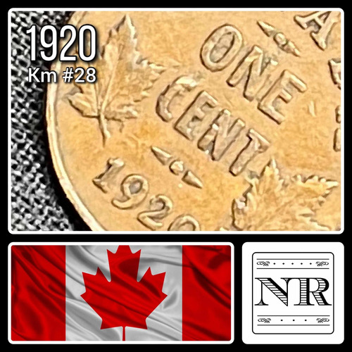 Canadá - 1 Cent - Año 1920 - Km #28 - George V