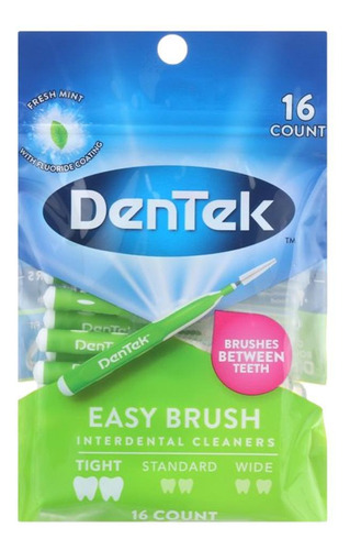 Escova Interdental Dentek Easy Brush Extra Com 16 Unidades