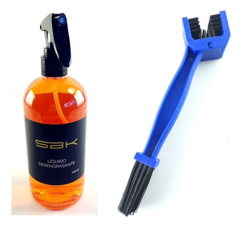 Kit Cepillo Y Desengrasante Para Cadena Sbk Limpieza 550ml