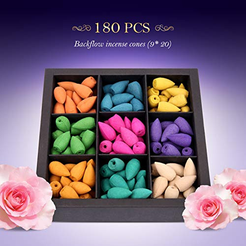Conos De Incienso De Reflujo 180 Piezas Aromas Naturales