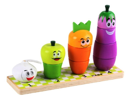 Juego Madera Arma Frutas/verduras (931025)