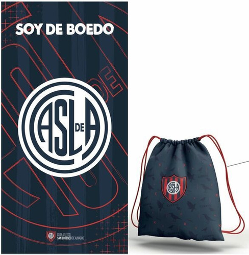 San Lorenzo Toallon Diseño Oficial  100% Algodón