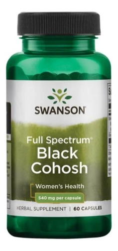 Cohosh Negro Black Alivio Menopausia Sofocos 60 Caps Eg Z3