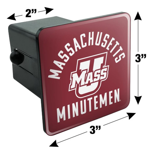 University Of Massachusetts Minutemen Logo Tow Trailer Hitch