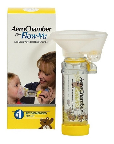Aerochamber Plus Aerocamara Flow Vu Mediana 1 A 5 Años