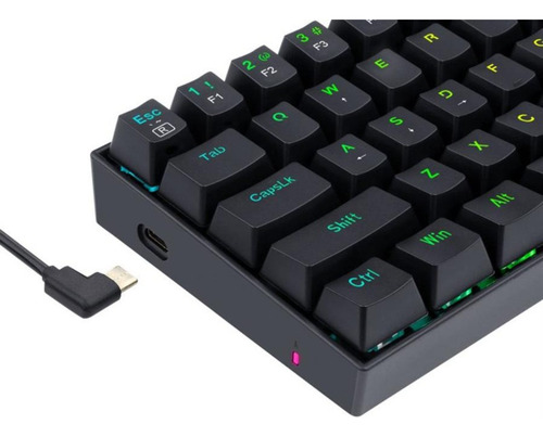 Imagen 3 de 5 de Outlet Teclado Redragon K630 Dragonborn Black Sw Brown (es)